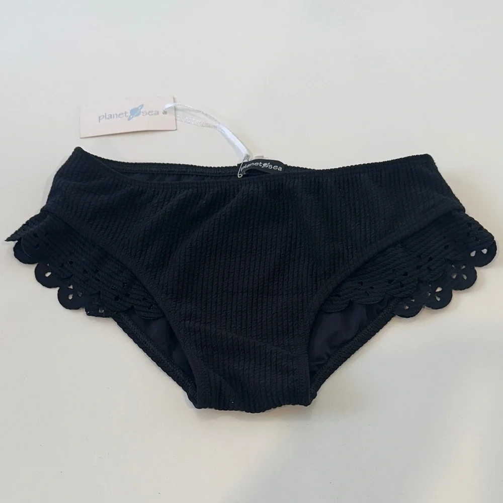 Planet‎ Sea Ruffle Bikini with Metallic Detail